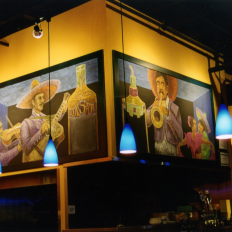 Chez Jose Restaurant Chalkboard Mural